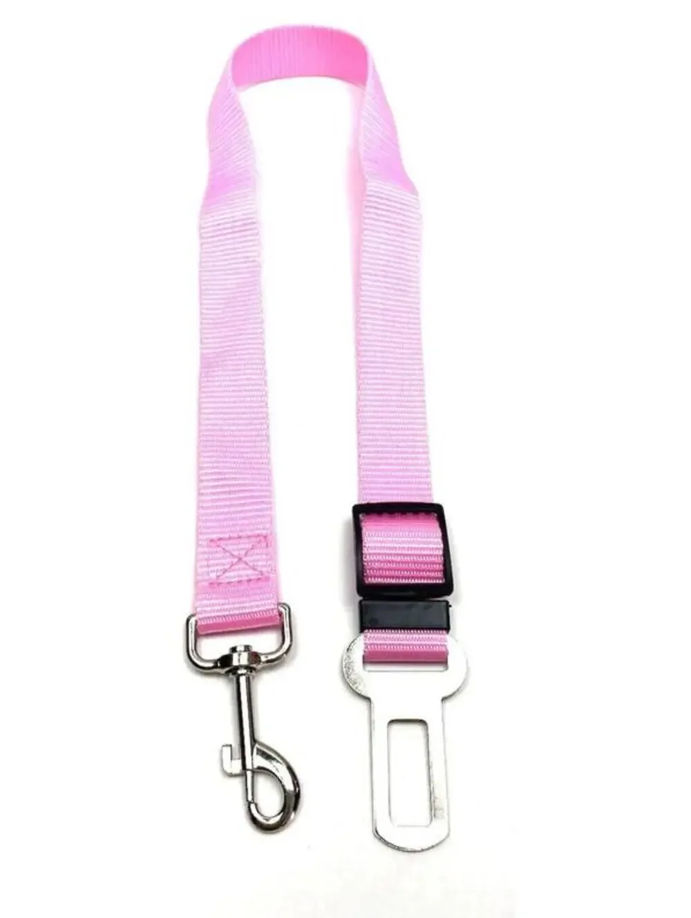 Pink Adjustable Dog Seat Belt Pet Car Safety Harness Travel Accessory New